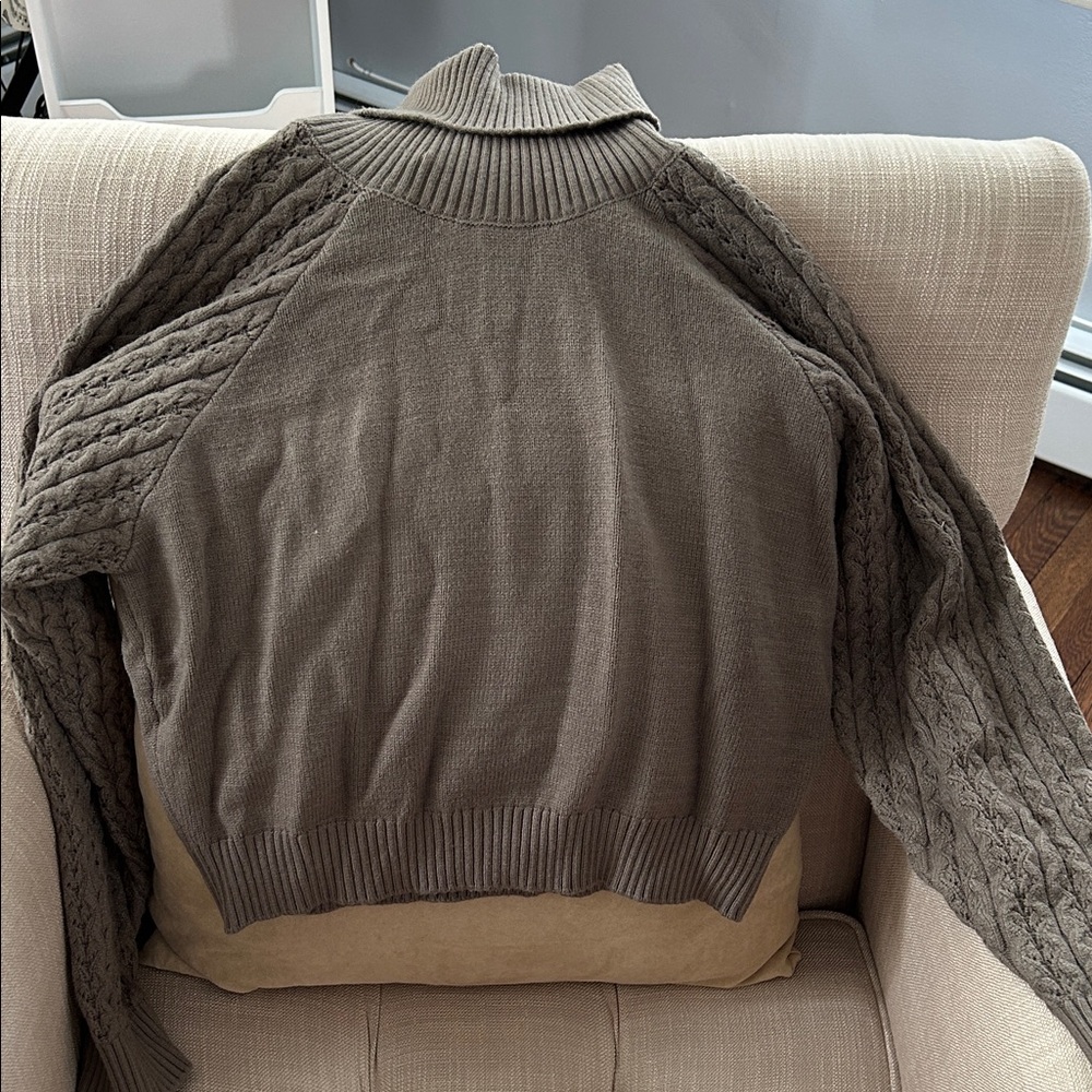 BB Dakota Olive Cowl Neck Sweater